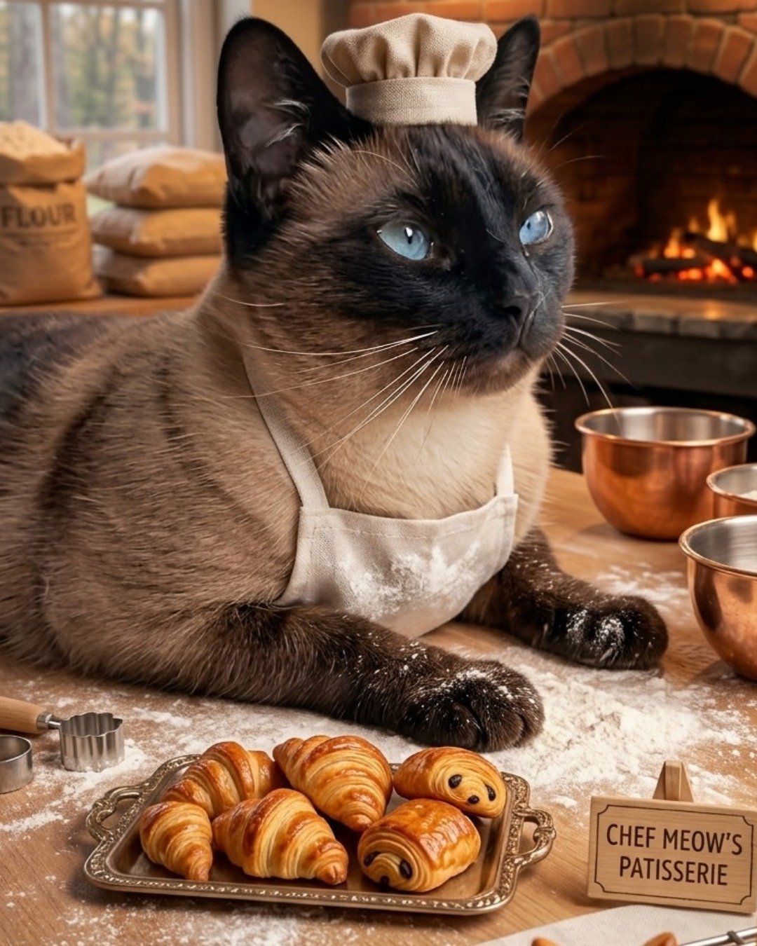 Luna🌙💫 (twin of Stella) the Siamese. Cat