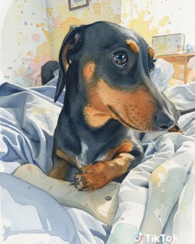 Cute mini dachshund named rocca mae